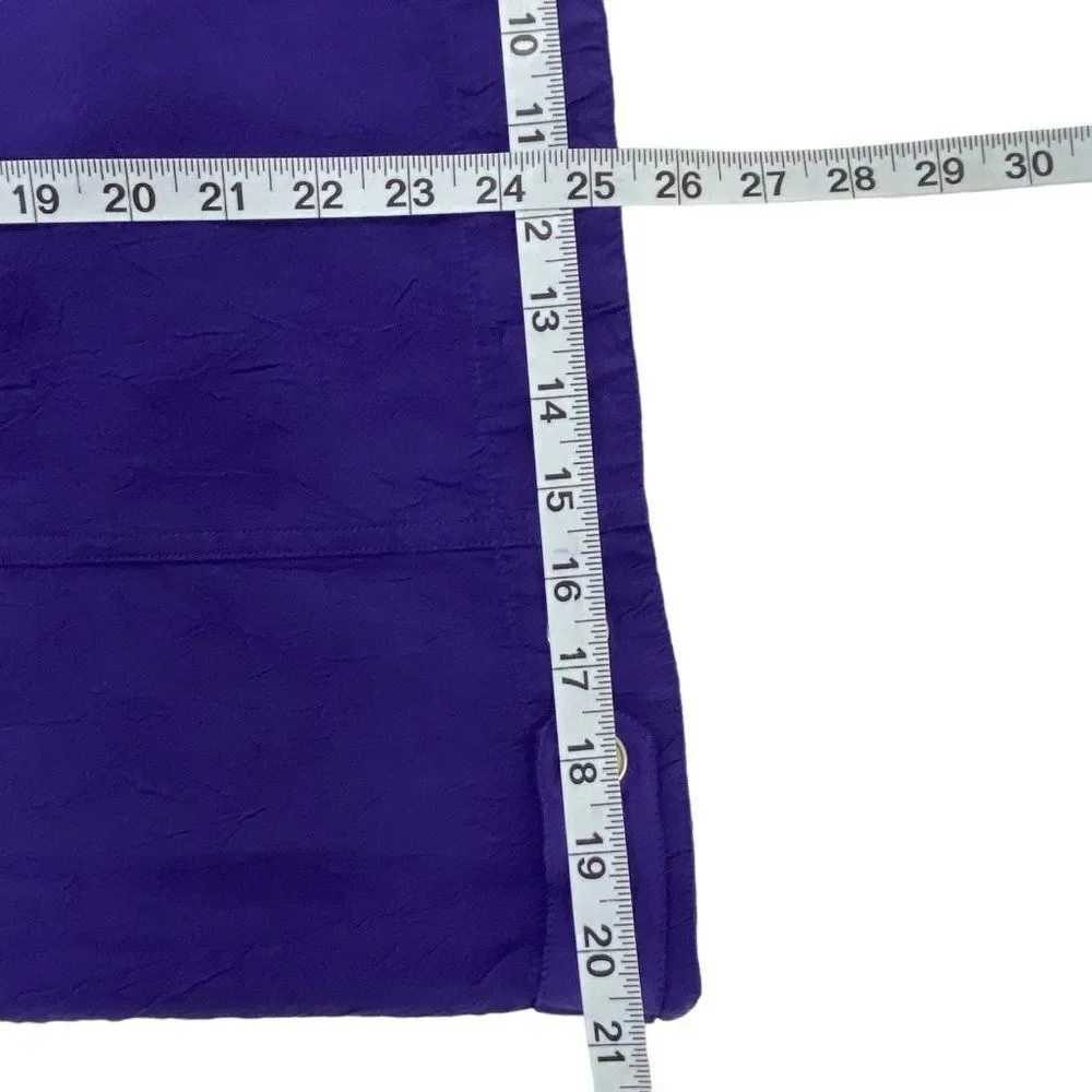 Chicos Womens Jacket | Size 1 | Royal Purple | Textured Fabric | Lightweight - Picture 8 of 10